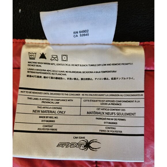 Spyder Men's Large Black/Red Full Zip Hooded Soft Shell Jacket - Picture 14 of 16